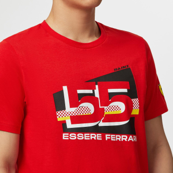 Ferrari muška majica Sainz Driver Red F1 Team 2023