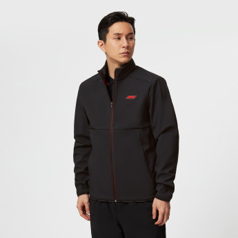 Formule 1 muška jakna Logo Softshell Black F1 Team 2023
