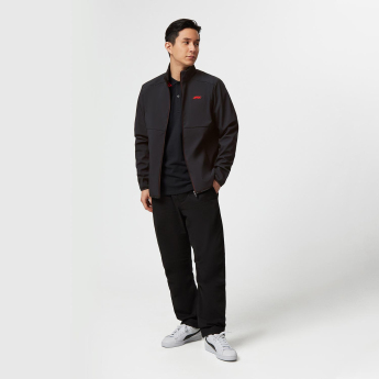 Formule 1 muška jakna Logo Softshell Black F1 Team 2023
