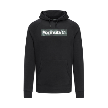 Formule 1 muška majica s kapuljačom Camo Black F1 Team 2023