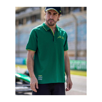 Aston Martin muška polo majica Alonso Kimoa green F1 Team 2025