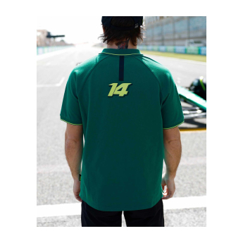 Aston Martin muška polo majica Alonso Kimoa green F1 Team 2025