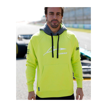 Aston Martin muška majica s kapuljačom Alonso Kimoa yellow F1 Team 2025