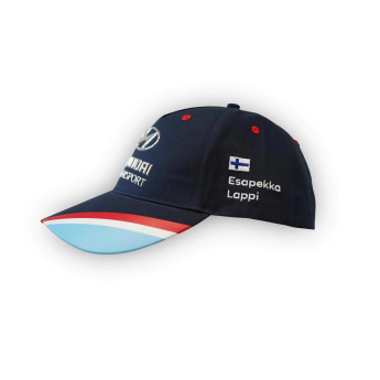 Hyundai Motorsport čepice baseballová kšiltovka Lappi logo navy 2023