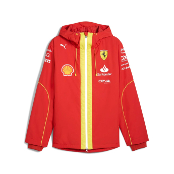 Ferrari muška jakna s kapuljačom Pro Rain red F1 team 2024