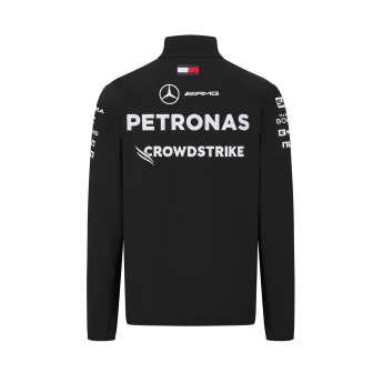 Mercedes AMG Petronas muška jakna Driver softshell black F1 Team 2024