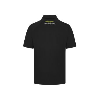 Aston Martin muška polo majica Logo black F1 Team 2024