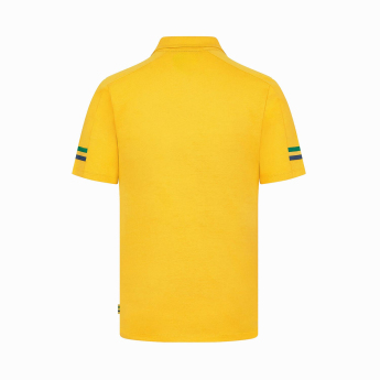 Ayrton Senna muška polo majica Stripe yellow 2024