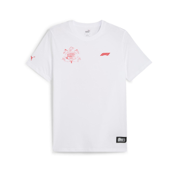 Formule 1 muška majica Austin GP white 2024