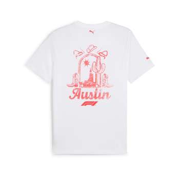 Formule 1 muška majica Austin GP white 2024