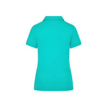 Mercedes AMG Petronas ženska polo majica Small logo Ultra Teal F1 Team 2024