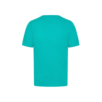 Mercedes AMG Petronas muška majica Large Logo Ultra Teal F1 Team 2024