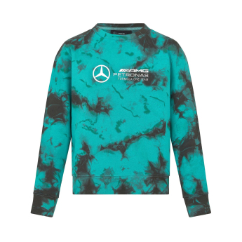 Mercedes AMG Petronas muška majica Crew Neck Tie Dye F1 Team 2024