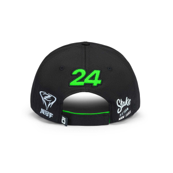 Stake Kick Sauber kapa za bejzbol Drivers Zhou Guanyu green-black F1 Team 2024