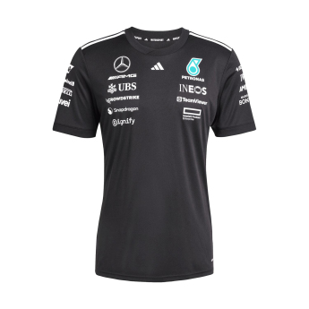 Mercedes AMG Petronas ženska majica official Teamline Replica black F1 Team 2025