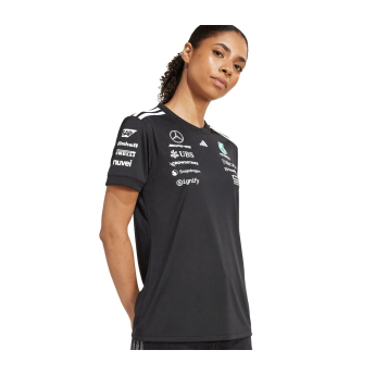 Mercedes AMG Petronas ženska majica official Teamline Replica black F1 Team 2025