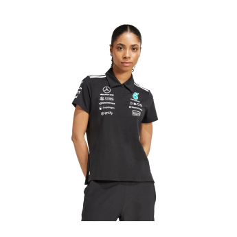 Mercedes AMG Petronas ženska polo majica official Teamline Replica black F1 Team 2025
