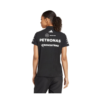 Mercedes AMG Petronas ženska polo majica official Teamline Replica black F1 Team 2025