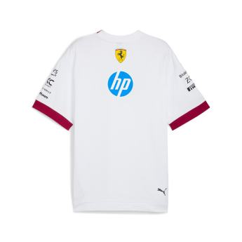 Ferrari muška majica Drivers Oversized white F1 Team 2025