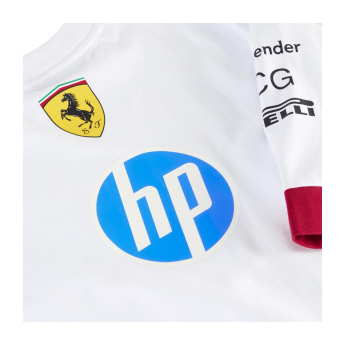 Ferrari muška majica Drivers Oversized white F1 Team 2025