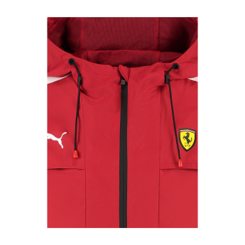 Ferrari muška jakna s kapuljačom Rain red F1 Team 2025