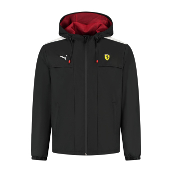 Ferrari muška jakna s kapuljačom Rain black F1 Team 2025
