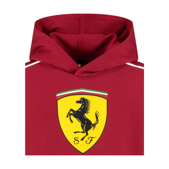 Ferrari dječja majica s kapuljačom Shield red F1 Team 2025
