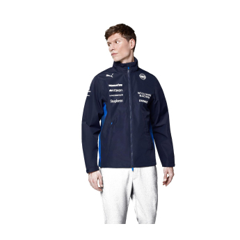 Williams Martini Racing muška jakna s kapuljačom Rain official Teamline Replica blue F1 Team 2025