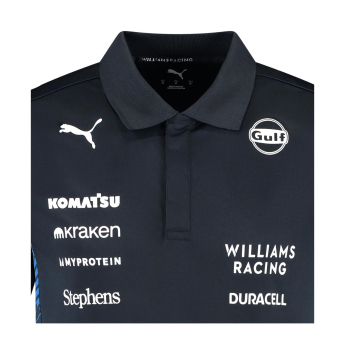 Williams Martini Racing muška polo majica official Teamline Replica black F1 Team 2025