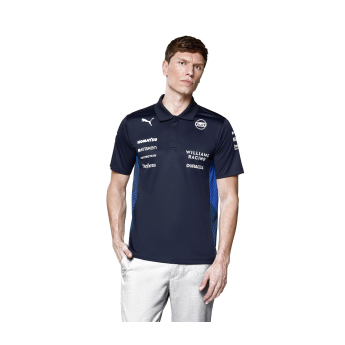 Williams Martini Racing muška polo majica official Teamline Replica black F1 Team 2025
