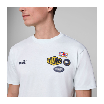 Williams Martini Racing muška majica Patches white F1 Team 2025