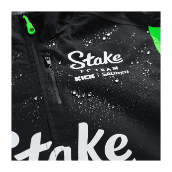 Stake Kick Sauber muška jakna s kapuljačom Rain official Teamline Replica F1 Team 2025