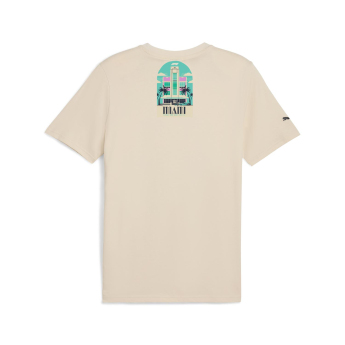 Formule 1 muška majica Miami GP beige F1 Team 2025