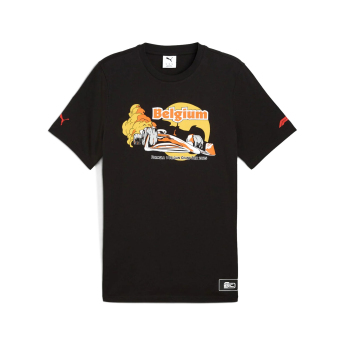 Formule 1 muška majica Belgium GP black 2025