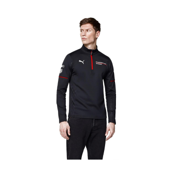 Porsche Motorsport muška majica 1/4 Zip Mid-layer black Team 2026