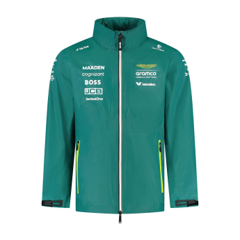 Aston Martin muška jakna Rain official Teamline Replica green F1 Team 2025