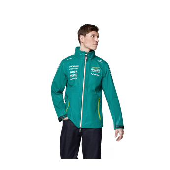 Aston Martin muška jakna Rain official Teamline Replica green F1 Team 2025