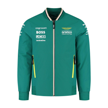 Aston Martin muška jakna Bomber official Teamline Replica green F1 Team 2025