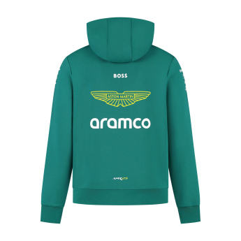 Aston Martin muška majica s kapuljačom official Teamline Replica green F1 Team 2025