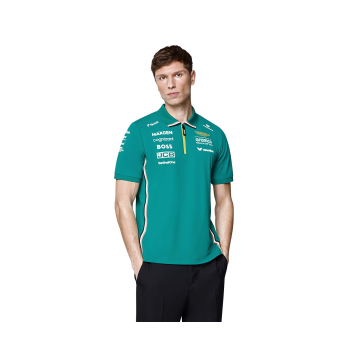 Aston Martin muška polo majica official Teamline Replica green F1 Team 2025