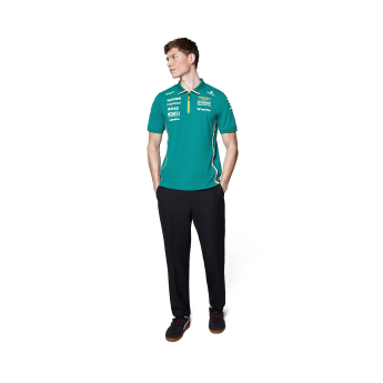 Aston Martin muška polo majica official Teamline Replica green F1 Team 2025