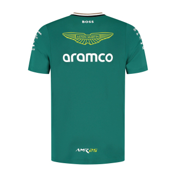 Aston Martin muška majica official Teamline Replica green F1 Team 2025