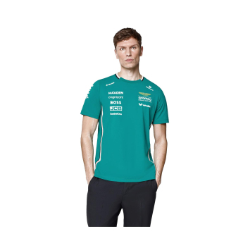 Aston Martin muška majica official Teamline Replica green F1 Team 2025