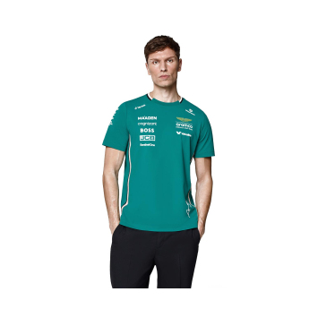 Aston Martin muška majica Alonso official Teamline Replica green F1 Team 2025