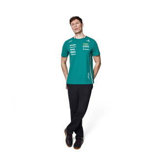 Aston Martin muška majica Alonso official Teamline Replica green F1 Team 2025