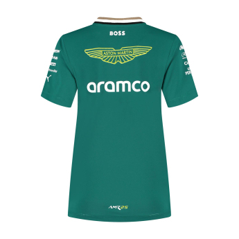 Aston Martin ženska majica official Teamline Replica green F1 Team 2025