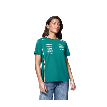 Aston Martin ženska majica official Teamline Replica green F1 Team 2025