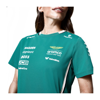 Aston Martin ženska majica official Teamline Replica green F1 Team 2025