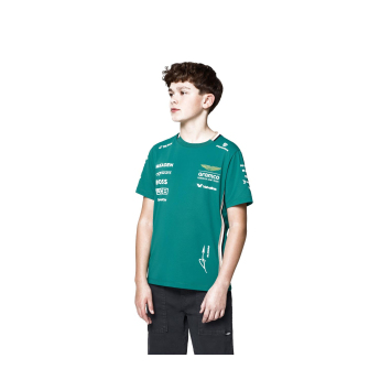 Aston Martin dječja majica Alonso official Teamline Replica F1 Team 2025