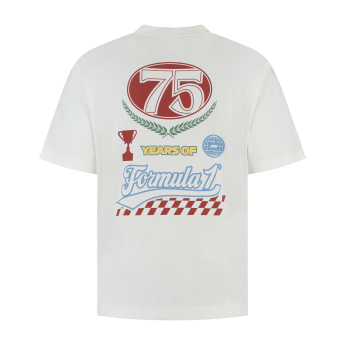 Formule 1 muška majica Legacy Graphic white F1 Team 2025